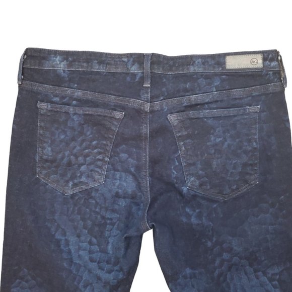 AG Legging Ankle Super Skinny 31R (31x27.5 8.5 Low Rise) Scale Pattern Jeans A18 - Picture 5 of 10